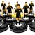 Subbuteo Andrew Table Soccer AEK away 1979-1980 on Classic Hasbro Bases